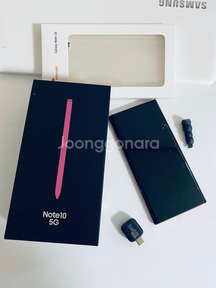 갤럭시노트10 아우라핑크 256G--0