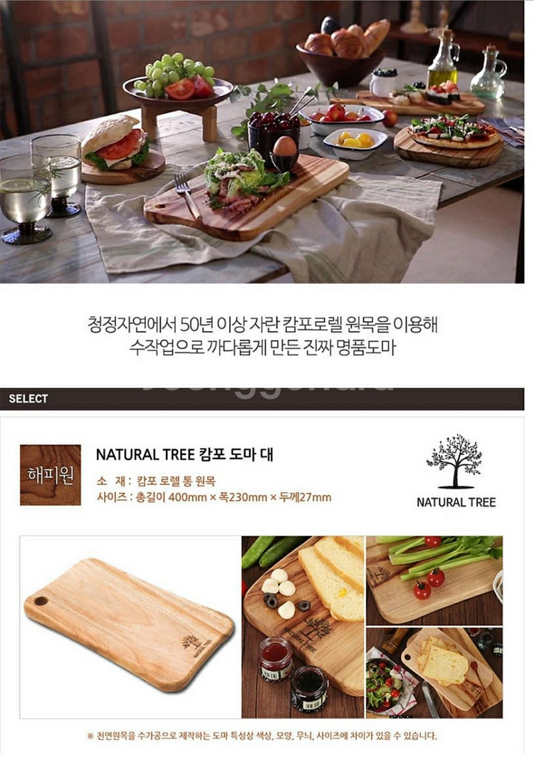 친환경 캄포나무 도마 ㅡ직거래가능--3