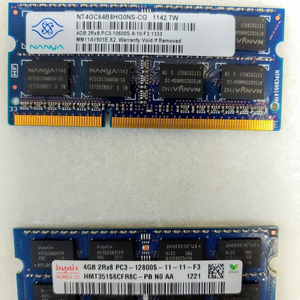 노트북용 ddr3 4g 양면