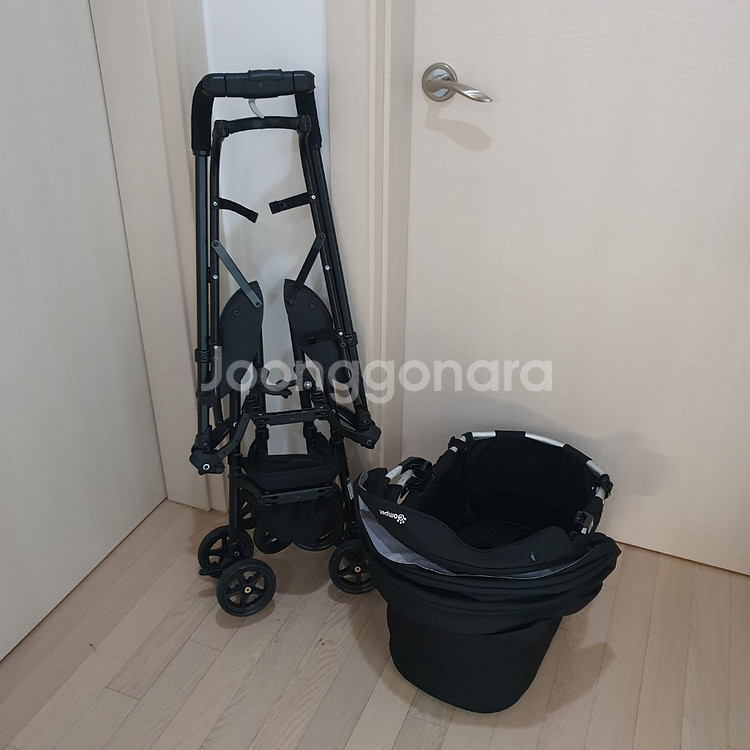 콤펫 미리미리 개모차 카시트 이동장 강아지유모차 블랙--7