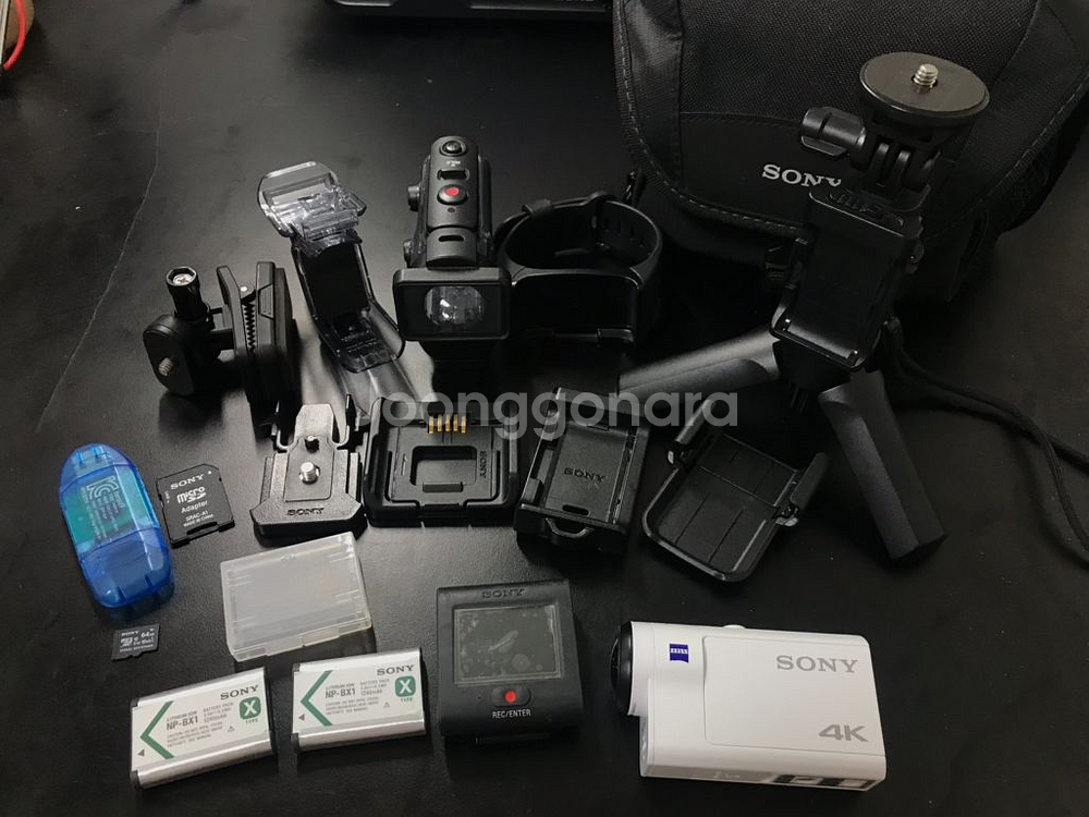 소니액션캠X3000R+그립2종+배터리+이것저것--0