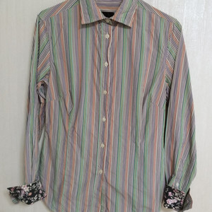 명품 여성 폴스미스 슬림핏 스트라이프셔츠 (90)