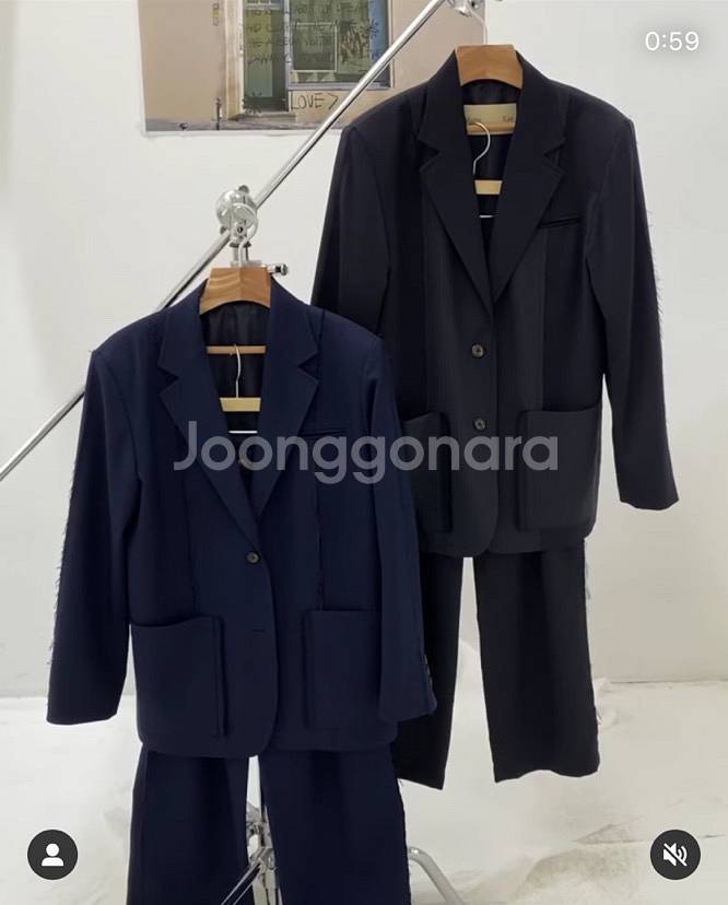 (새상품 가격내림) 마뗑킴 투톤 팬츠 S size--2