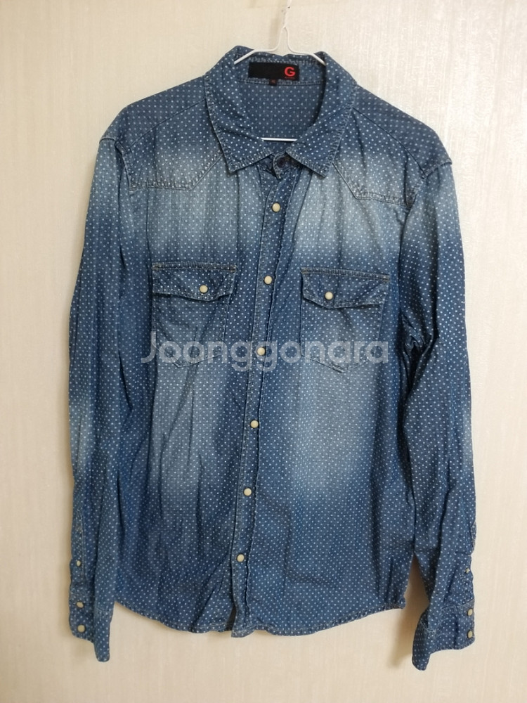 남성 게스 데님 청남방 (새상품.100)--2