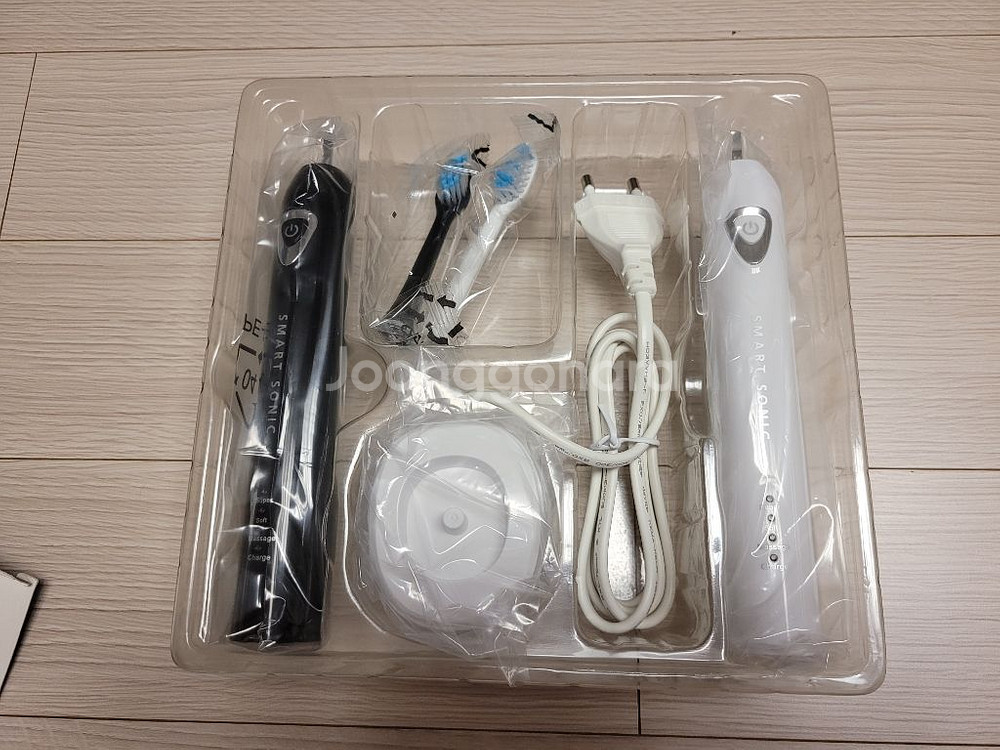 스마트소닉 PRO 음파전동칫솔 2인(블랙+화이트)--1