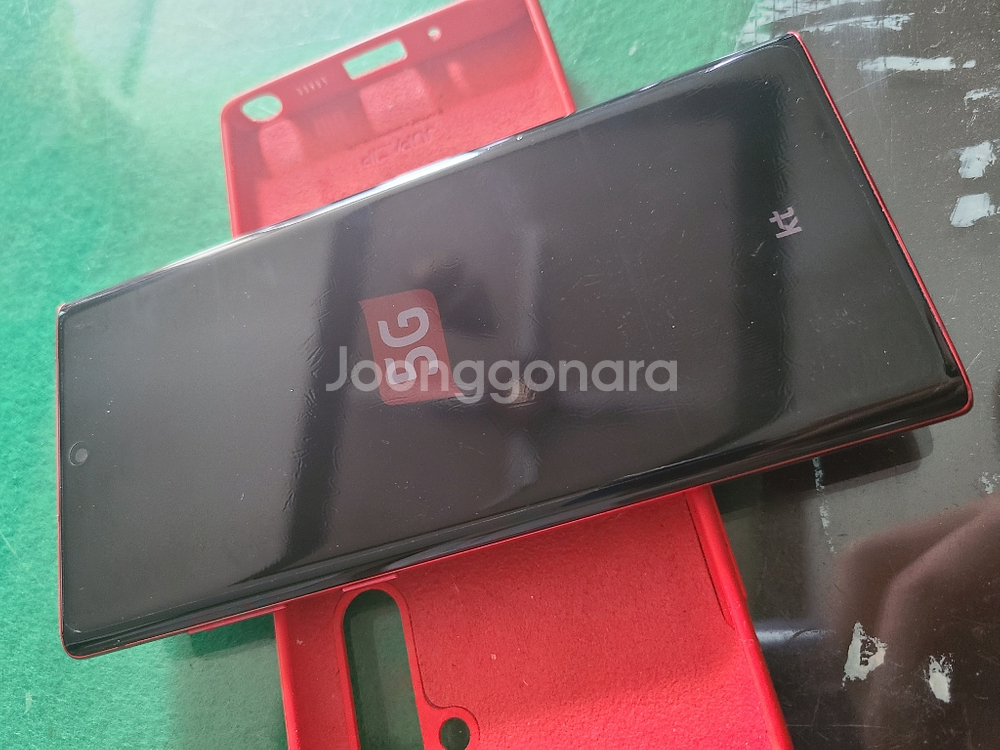 전북전주 갤럭시S10노트 레드색상 256G--1