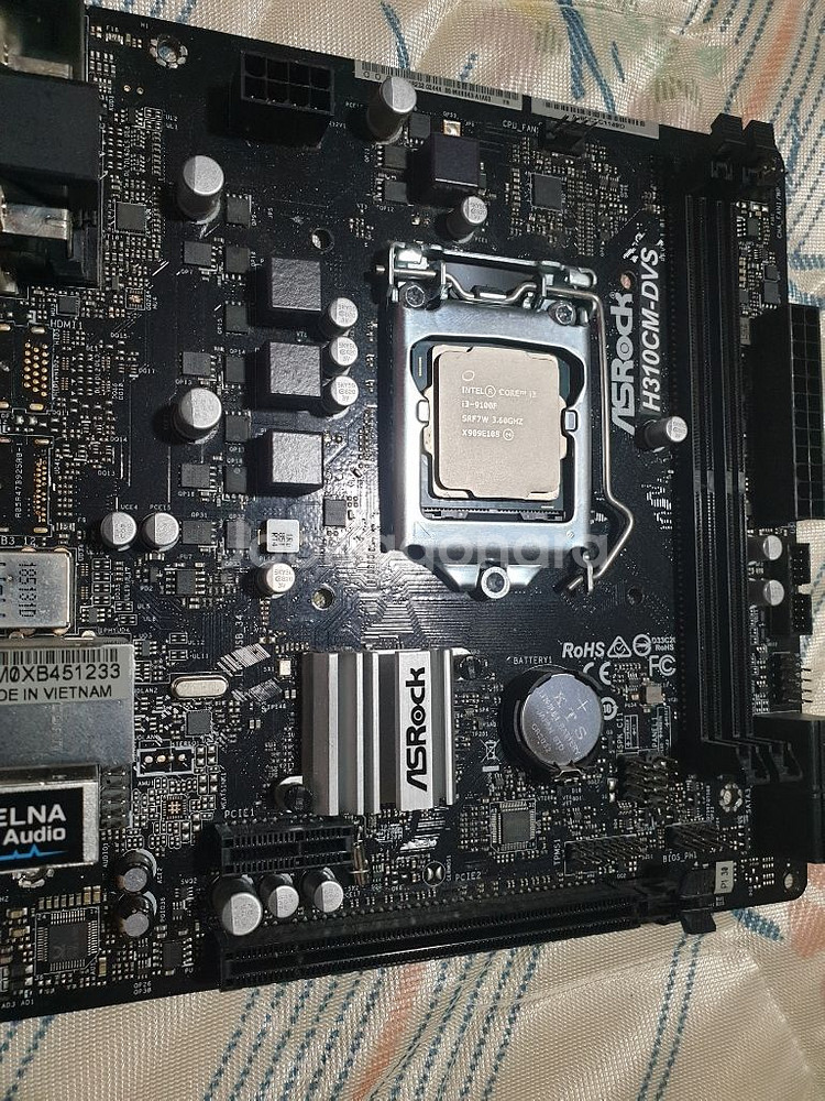메인보드h310 +cpu i3 9100f 팜니다--0