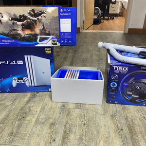 ps4 pro +ps4 vr+레이싱 휠