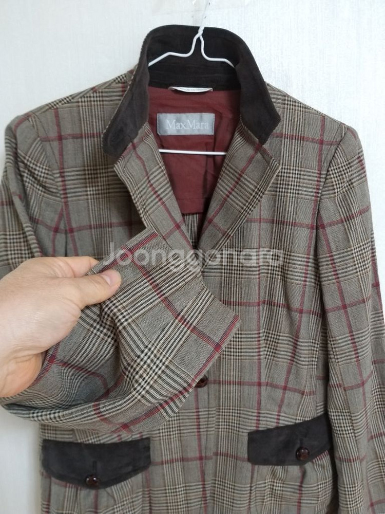 명품 여성 막스마라 봄.가을 체크자켓 (새상품급.95)--8