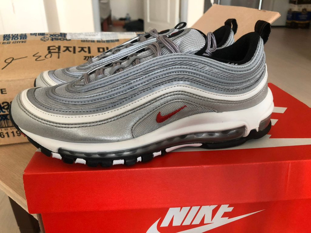 나이키 에어맥스97 실버불릿 255 나코탭 급처--1