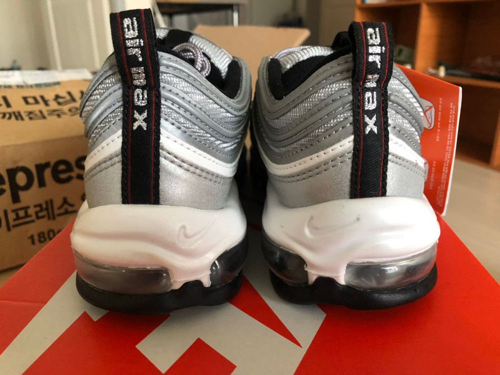 나이키 에어맥스97 실버불릿 255 나코탭 급처--3