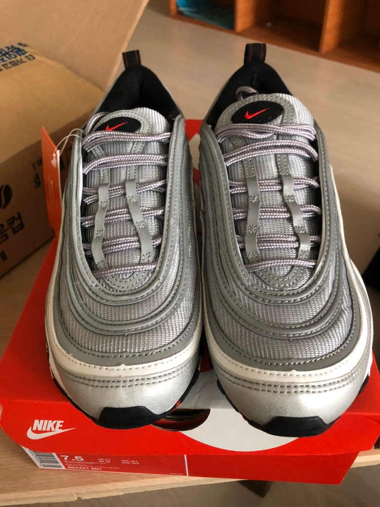 나이키 에어맥스97 실버불릿 255 나코탭 급처--2