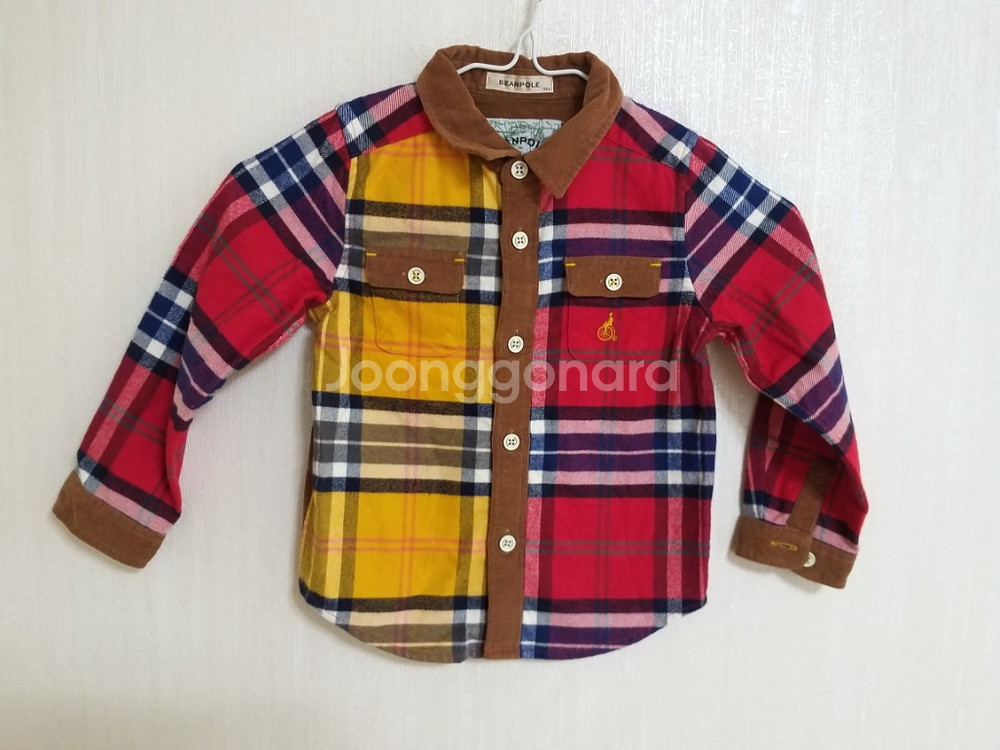 남유아 빈폴 체크셔츠 (100.3T)--2