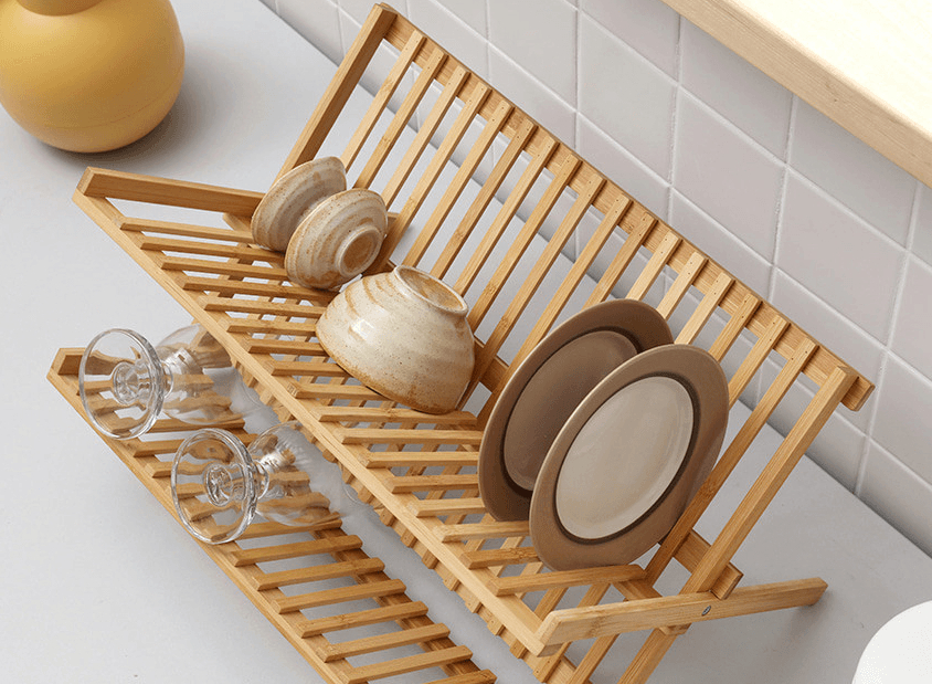 캠핑 주방 우드 식기건조대 거치대 특가--2