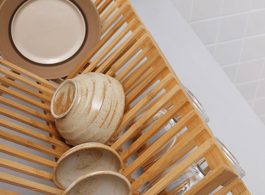 캠핑 주방 우드 식기건조대 거치대 특가--3