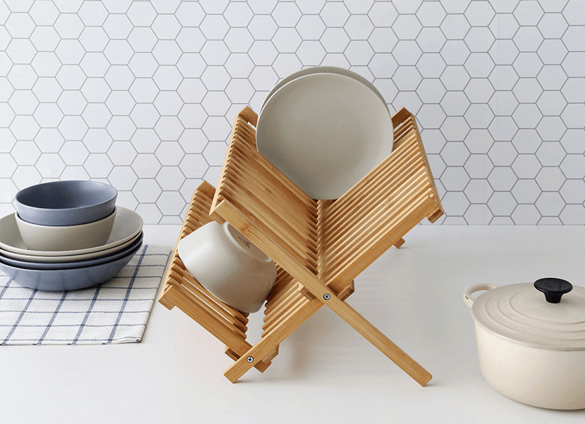 캠핑 주방 우드 식기건조대 거치대 특가--5