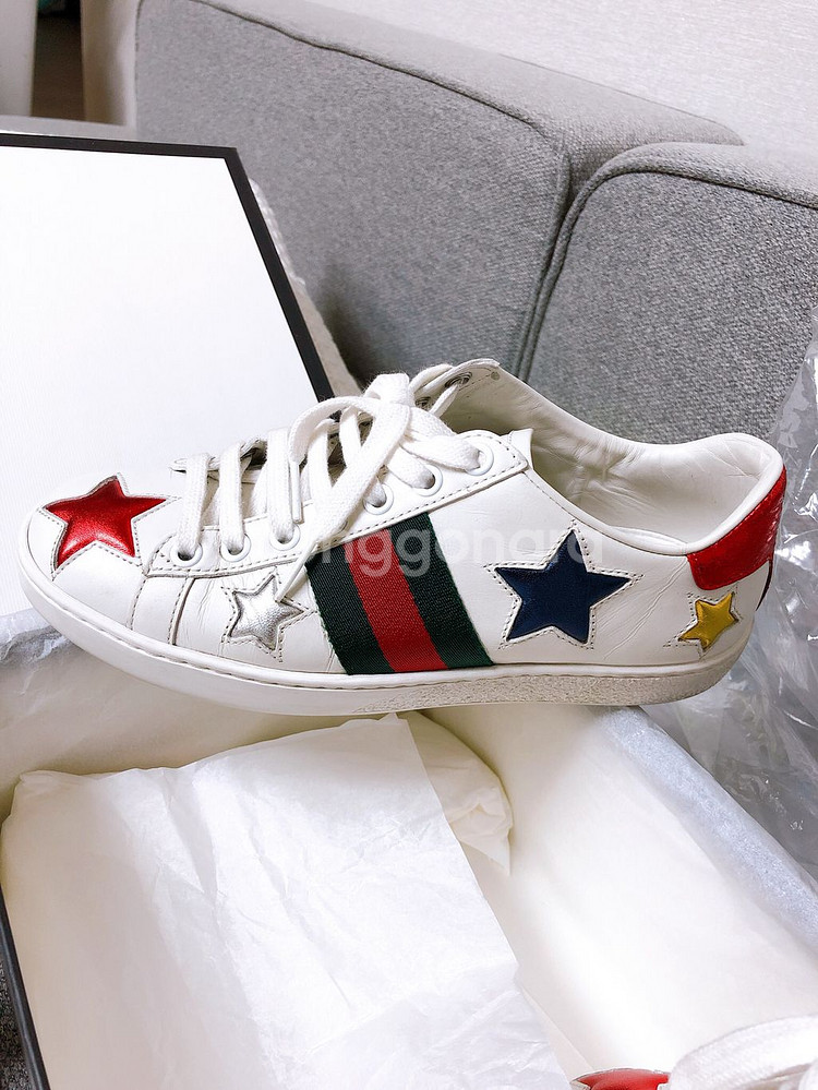 정품 구찌 스니커즈 34/5사이즈(상태깨끗,급처)--6