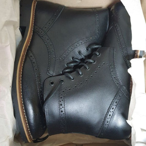 남성 윙팁 부츠 소가죽 풀박스