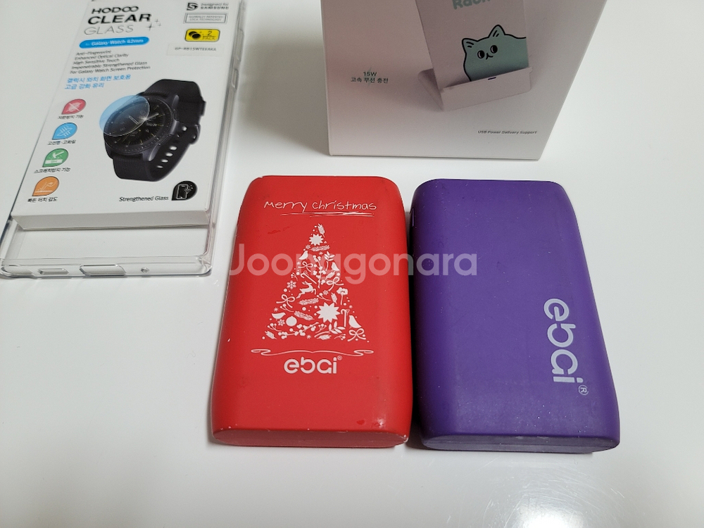 무선충전패드(새제품), 갤럭시 강화유리,보조배터리--3