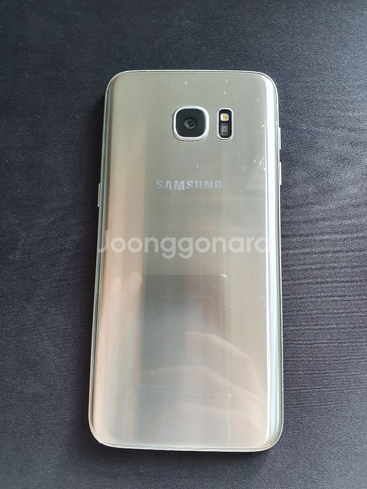 갤럭시S7엣지 32G 실버 파손폰--1