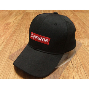 슈프림 Supreme 로고 블랙 야구모자 볼캡 YG-2