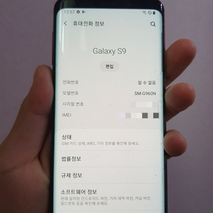 A+급 중고폰 공기계 삼성 갤럭시 S9 버건디 레드