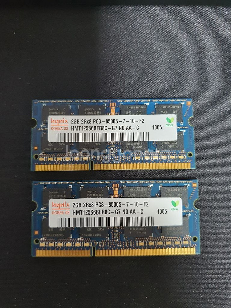 하이닉스 노트북 램 2GBx2 (ddr3 pc3 850--0