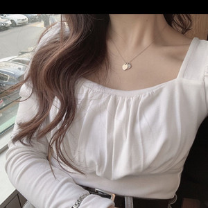 다크빅토리 퍼프숄더 스퀘어넥