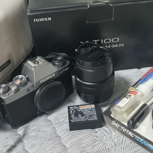 후지필름 X-T100 미러리스 카메라 [실버]