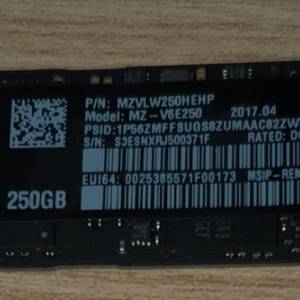 960 EVO 250GB NVME SSD