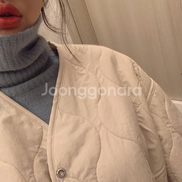 양털누빔경량퀄팅패딩--2
