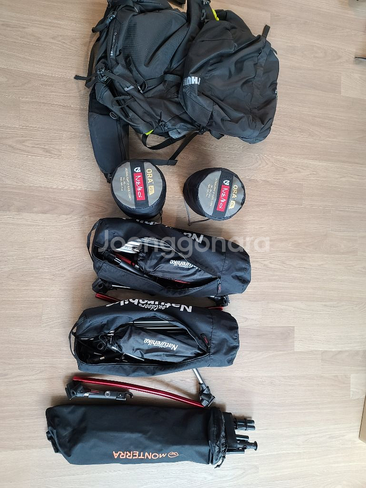 캠핑용품 정리 1~3회 사용제품(야침/에어매트/행어 등--0