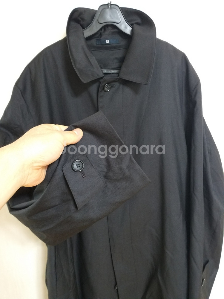 마에스트로 이태리원단 내피.외피 트렌치코트(블랙105)--6