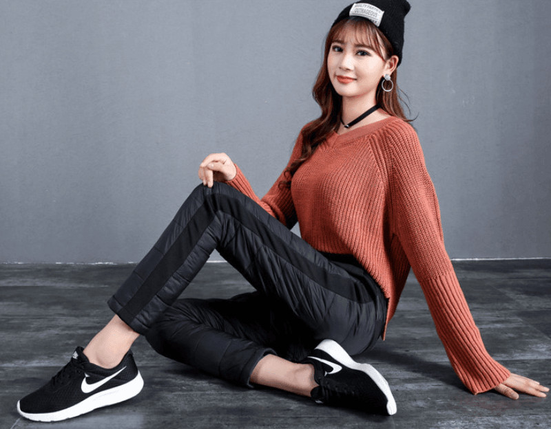 여성 겨울 오리털 패딩바지 추천--8