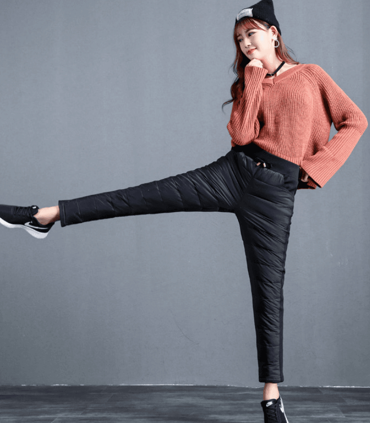 여성 겨울 오리털 패딩바지 추천--9