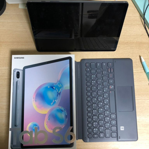 갤럭시 탭s6 + 삼성 북커버 키보드+ 라미펜등