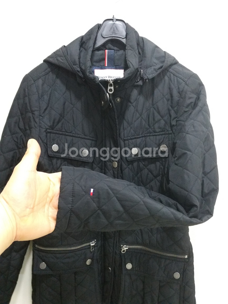 여성 타미힐피거 누빔 반코트 (90)--5