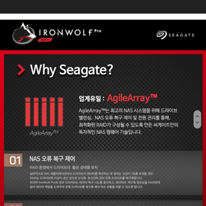 NAS용 hdd 씨게이트 ironwolf pro 4t