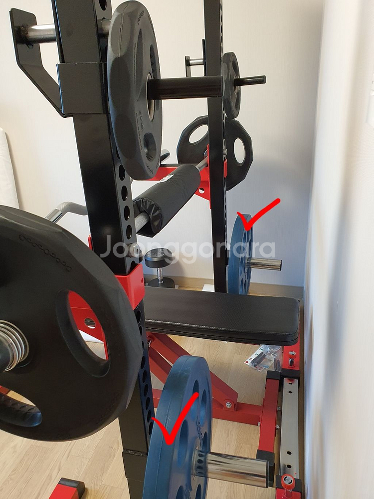 헬스기구 세트(스쿼트렉, 각도조절 벤치, 덤벨바벨 등)--2