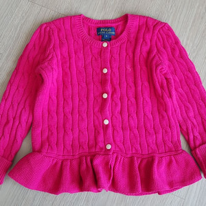 여아 폴로 스웨터가디건