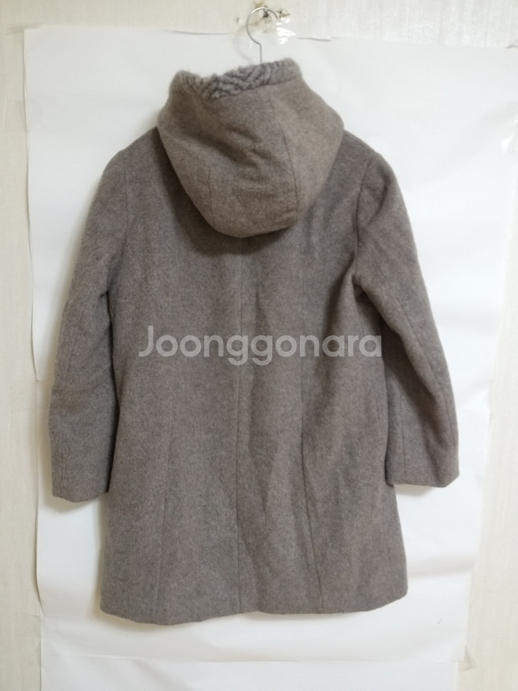 여성 레노마 후드 모직 반코트 (박시85-90)--7