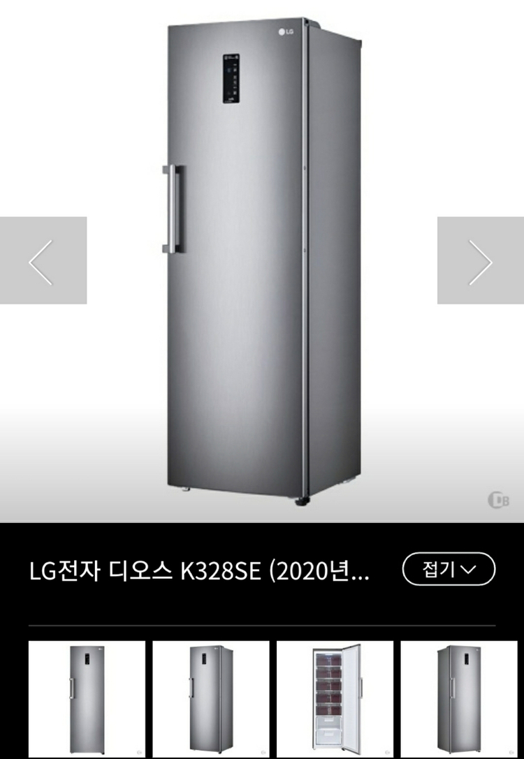 LG 스탠드형 1도어 김치냉장고(K328SE) 이미지