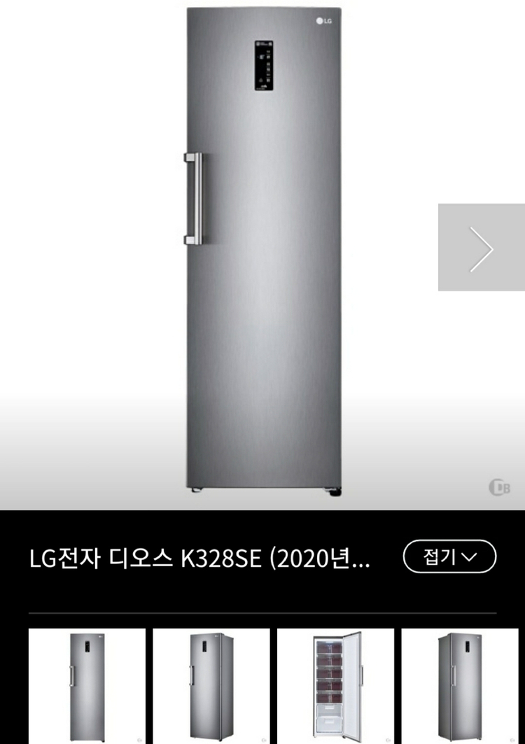 LG 스탠드형 1도어 김치냉장고(K328SE) 이미지