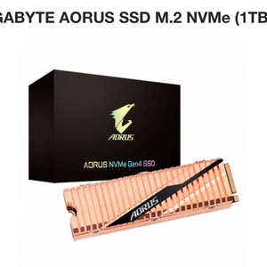 aorus nvme gen4 ssd 1tb 구리 방열판