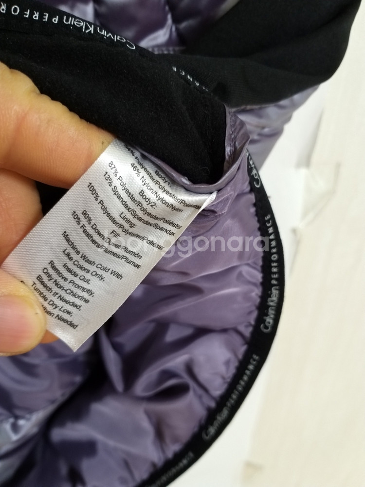 여성 캘빈클라인 거위털 패딩조끼 (90-95)--4