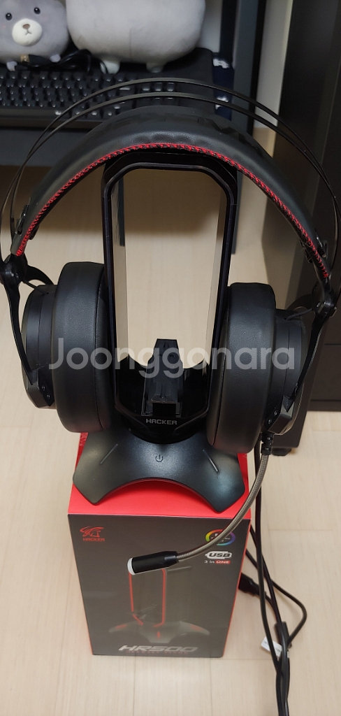 앱코 B890U 게이밍헤드셋,앱코 헤드셋거치대 팝니다--1