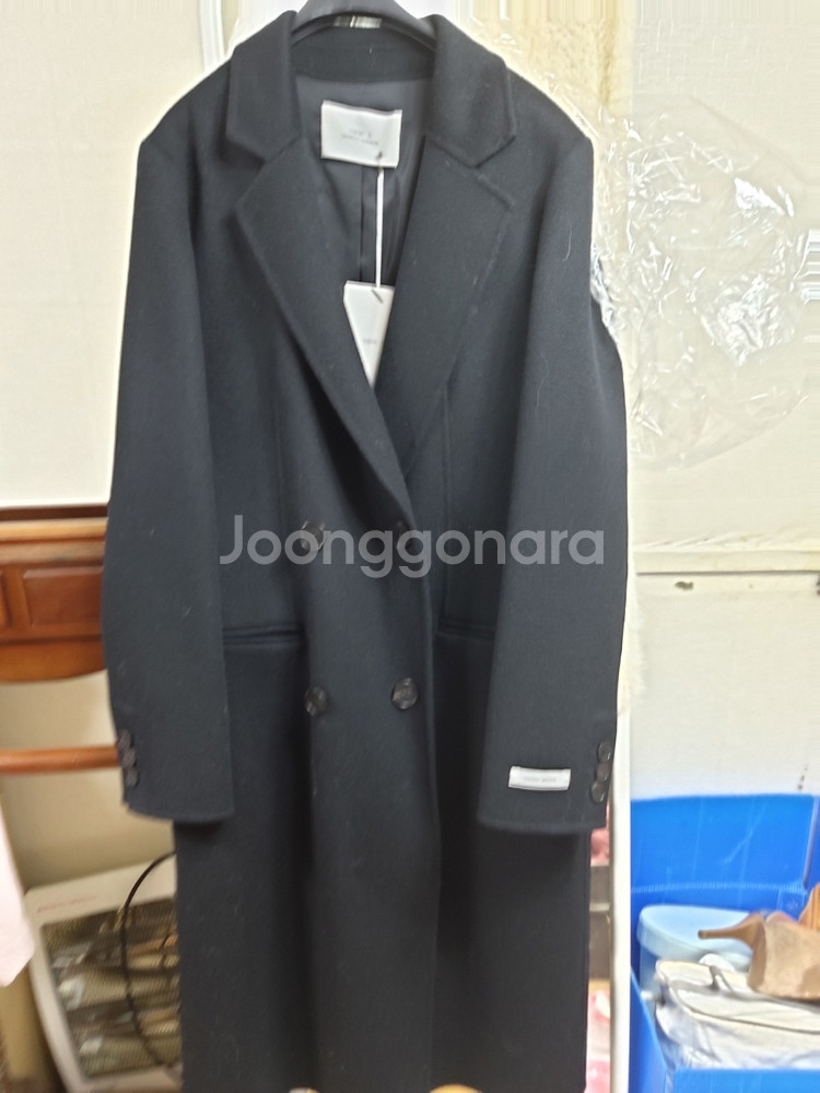 울90프로 블랙 코트 새상품 준명품--2