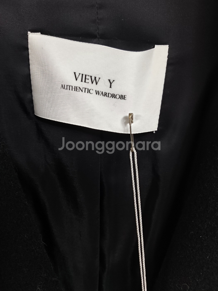 울90프로 블랙 코트 새상품 준명품--7