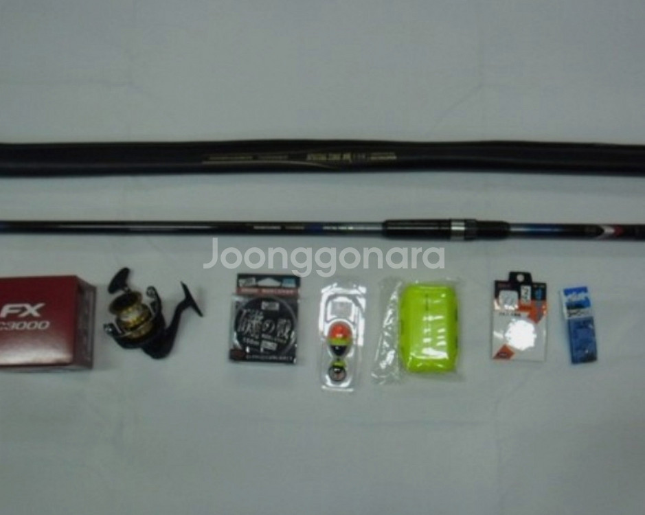 타임기1-530+시마노2500번릴+릴줄+구멍찌채비--0