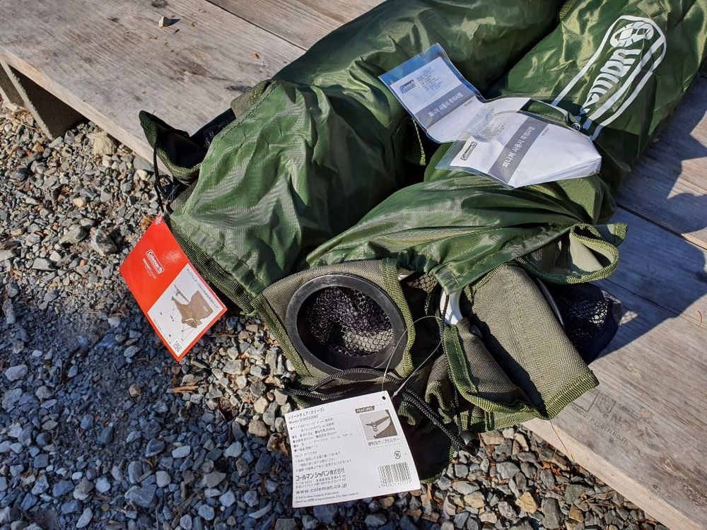 콜맨 리조트체어(올리브)2개--2